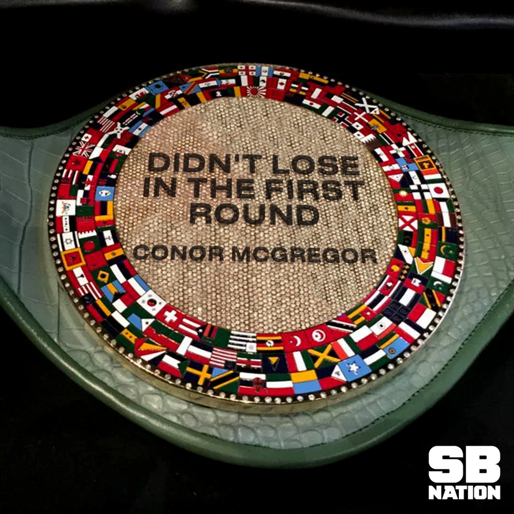 SBNation's tweet photo. Congrats Conor 😂 https://t.co/s3yIOINtRI