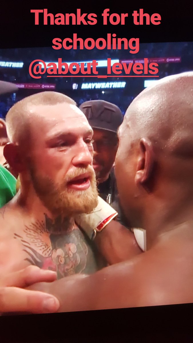 Shaz_SMAC's tweet photo. Respect to @TheNotoriousMMA for stepping into the ring with @FloydMayweather #Aboutlevels #50-0 #TBE #MayMac #peptalkboys #boxingnut https://t.co/8DH3RCAHa2
