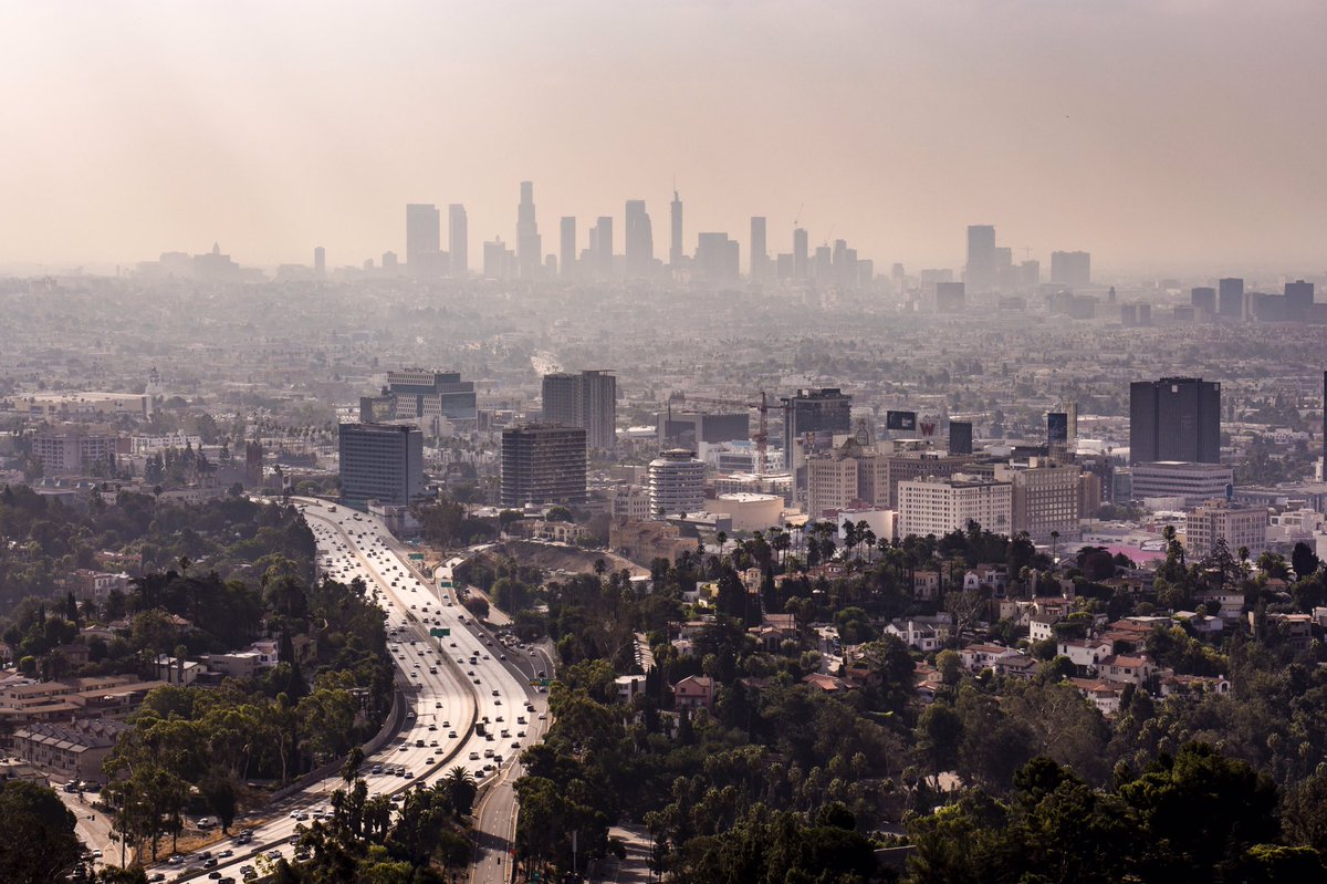 Los Angeles and Hollywood during the Eclipse 2017