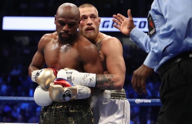 "Ref, have the cheques cleared yet?"  #MayweathervMcgregor