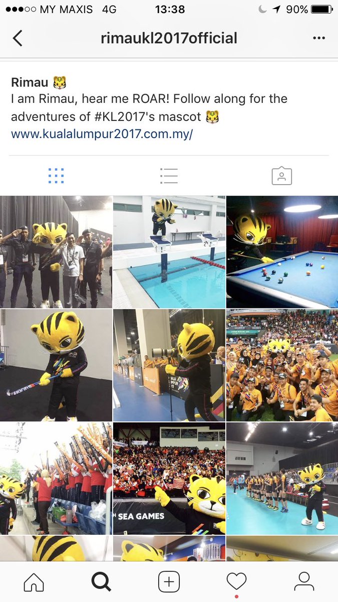 You must be kidding me! Account Instagram pun dah ada. Tak sedar diri dia ni. #Rimau