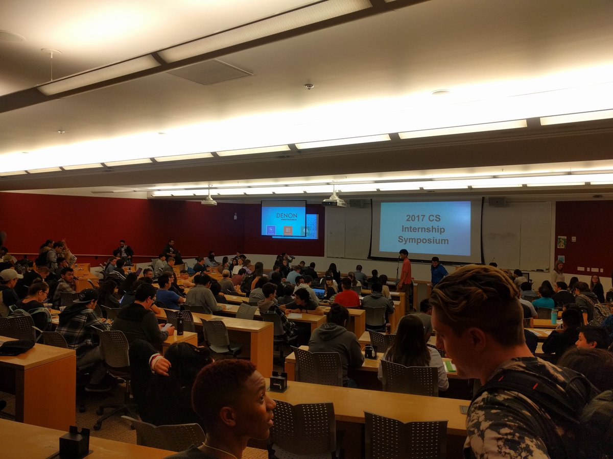 erikeldridge's tweet photo. CSUMB's 7th annual CS internship symposium was great. ~50 students in this @csinthree cohort sharing summer intern experiences w other two https://t.co/e2K2Dn4og4