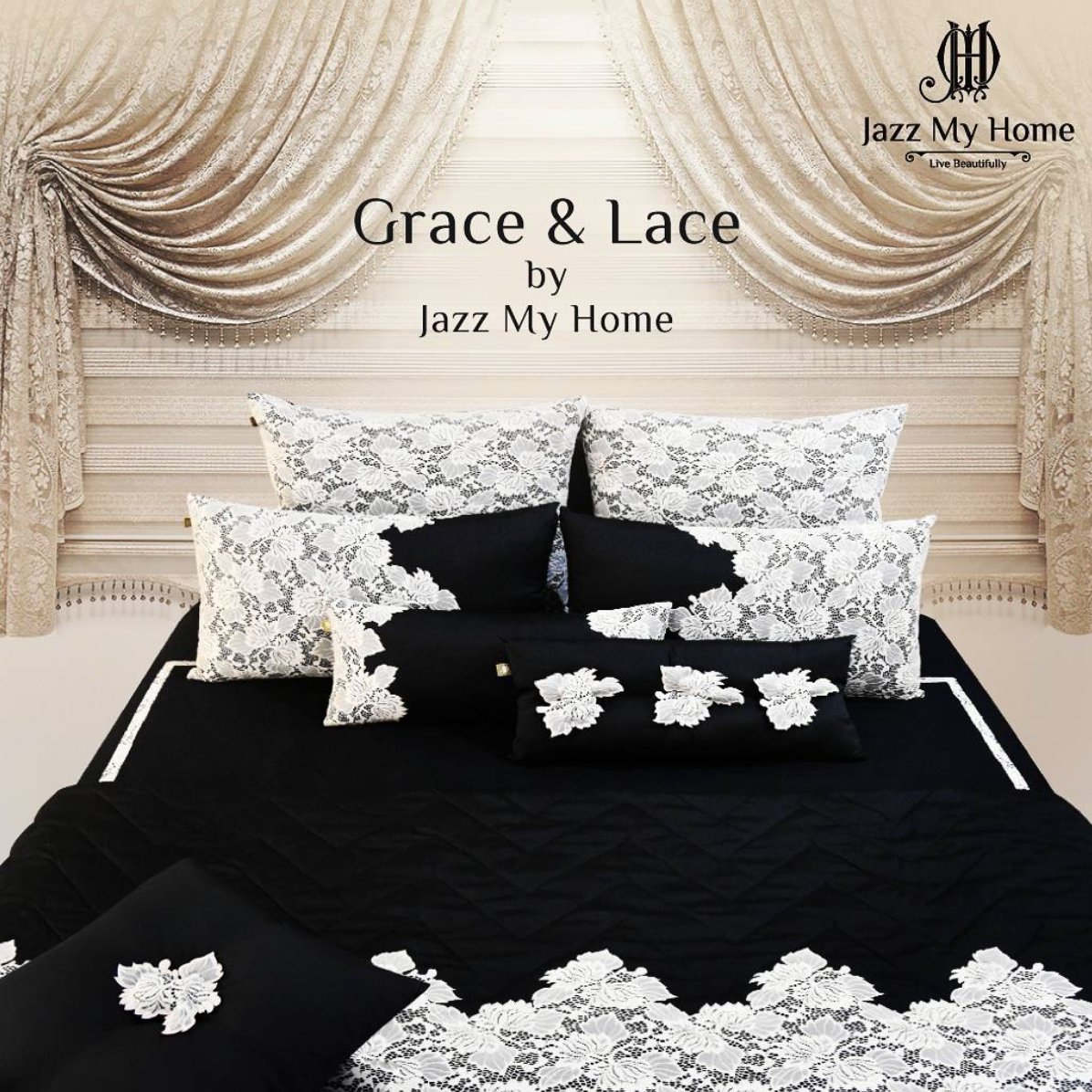 JazzMyHome's tweet photo. Finessed with floral korean #lace over smooth black #silk .Reach us at +919540892929 to order.

#HomeDecor #bedroom #style #modernfamily https://t.co/axGiIFr6j6