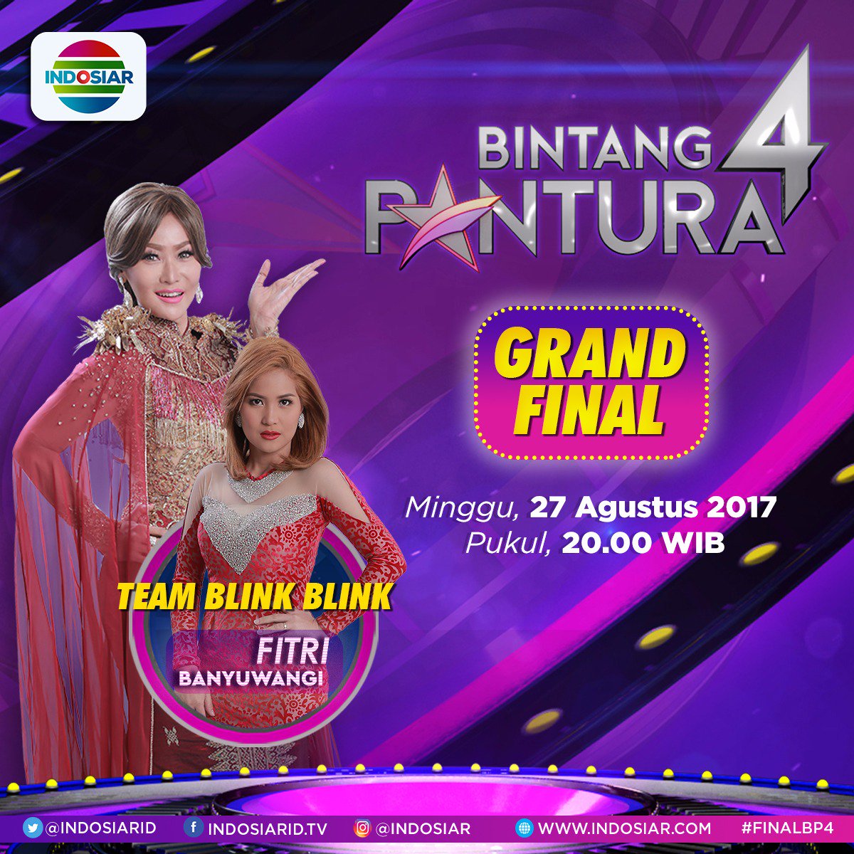 Selangkah lagi menuju juara! Jangan lewatkan #FInalBP4 hari ini pukul 20.00 WIB