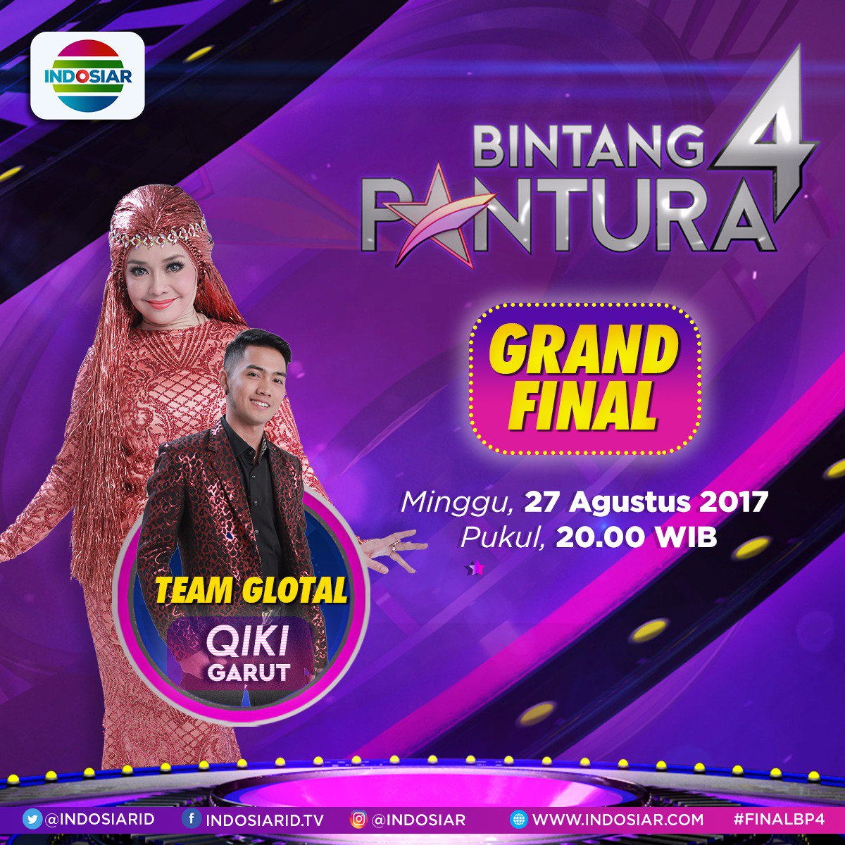 Perjuangan Qiki tinggal selangkah lagi! Saksikan #FinalBP4 pukul 20.00 WIB Kalian siap dukung jagoan kalian?