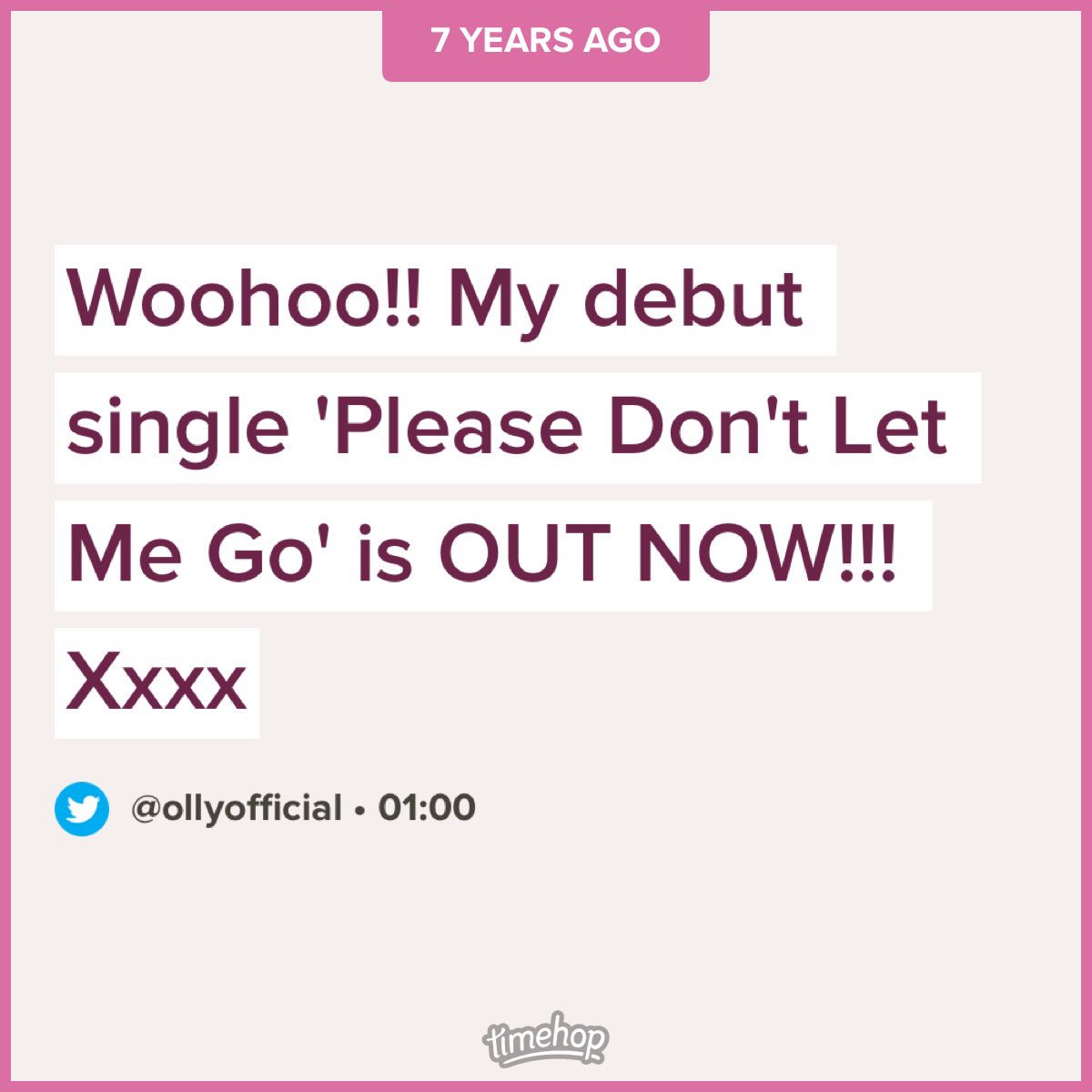 ollymurs's tweet photo. 7 years since.... mad!! https://t.co/PR2hSCqpHv
