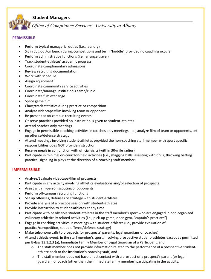Here is the tip sheet we provide to all of our student managers. It's helpful for coaches as well.
