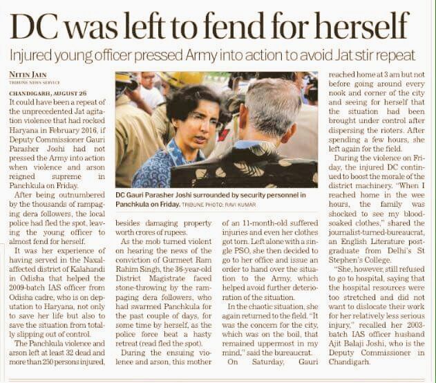 Against all odds!! Kudos to the young officer for doing her duty and standing tall.