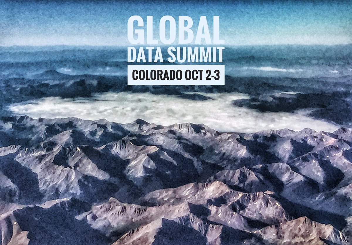 GlobalDataSumm1's tweet image. Global Data Summit 2017 #Colorado Oct. 2-3 #Data #Analytics #DataScience CODE GA2017 = 35% off! globaldatasummit.com #DataModeling #DWBI
