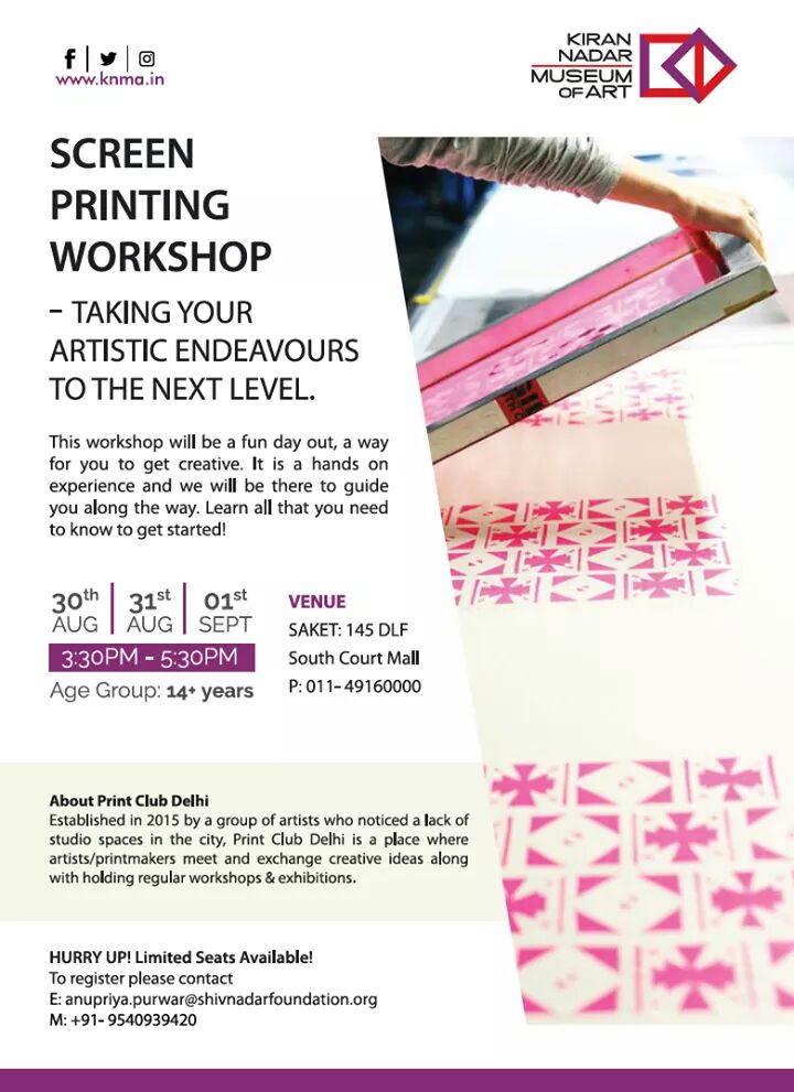 KNMAIndia's tweet photo. #ScreenPrintingWorkshop #ScreenPrinting #PrintingWorkshop #FreeWorkshop  #ArtEducation #ArtWorkshop  #Workshops #KNMAWorkshops #KNMA #Delhi https://t.co/OojflUbkKh