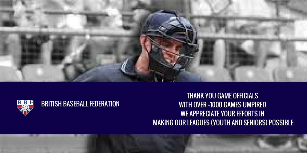 BritishBaseball's tweet photo. @BritishBaseball #BritishBaseball THANK YOU OFFICIALS (UMPIRES), without umpires there would be no leagues and sustainability in our sport. https://t.co/Ecktjspya1