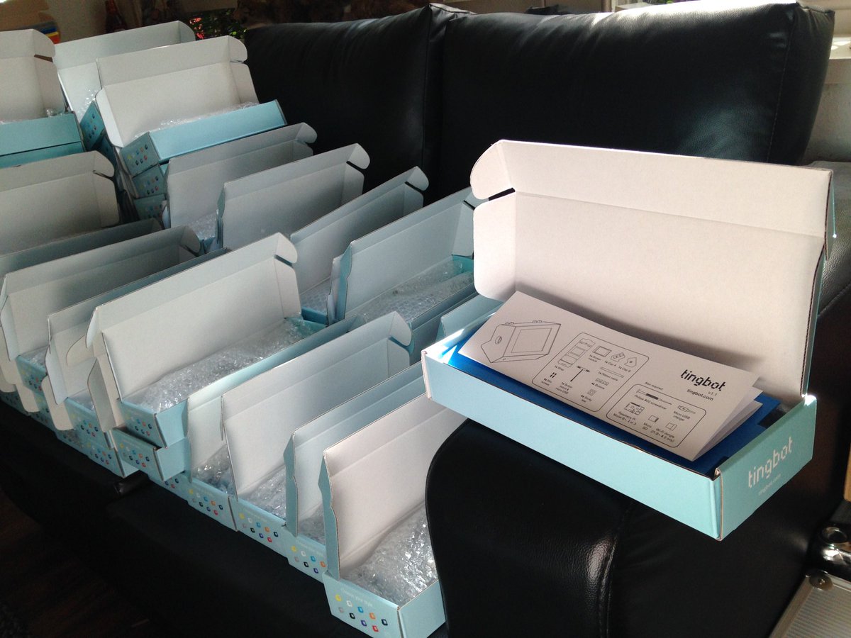 The new tingbot is shipping this bank holiday to our pre-order customers! It's been in the works for a while so thanks for your support 😊