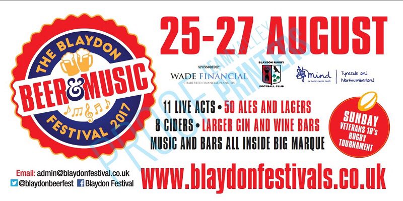 blaydonbeerfest's tweet photo. We're back again today from 1pm to 11pm

4 fantastic bands, great beers, cider, and gin.

Get yourselves down for a great day. https://t.co/X9kGaSCxv1