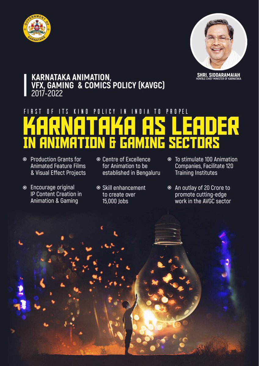 PriyankKharge's tweet photo. Karnataka will soon be global creative & design hub. #AVGCpolicy https://t.co/0f45k8ilfD