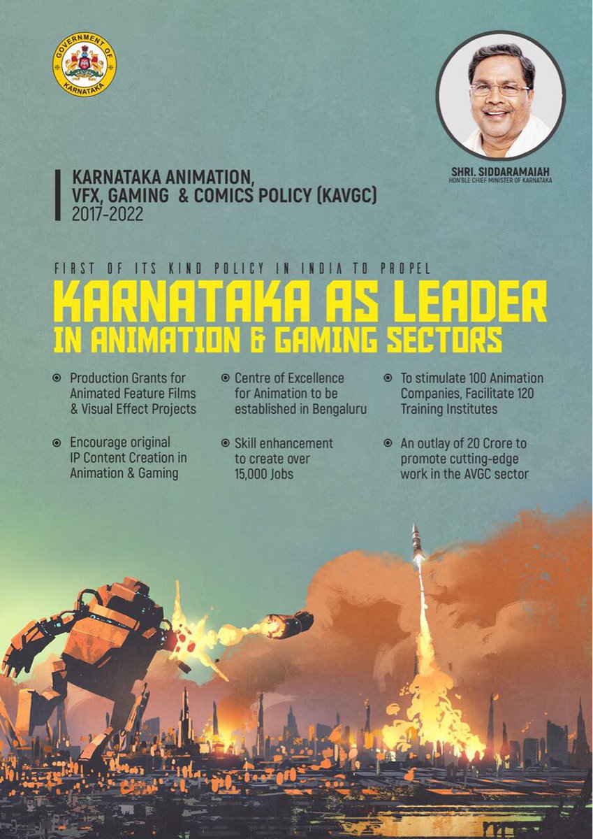 PriyankKharge's tweet photo. Karnataka will soon be global creative & design hub. #AVGCpolicy https://t.co/0f45k8ilfD