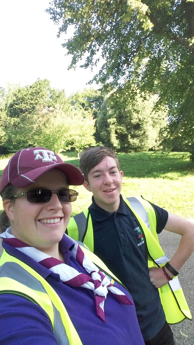 DistrictAandL's tweet photo. Rachael one of our ADC Scouts is marshalling at the Arundel 10k today alongside one of our young leaders @WestSussexScout #iScout #ADCScouts https://t.co/UD5hVBdgBf