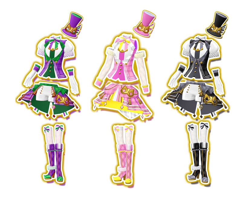 はなのプリパリが大好きなので色違いを是非！ ①ひびき、ファルル
