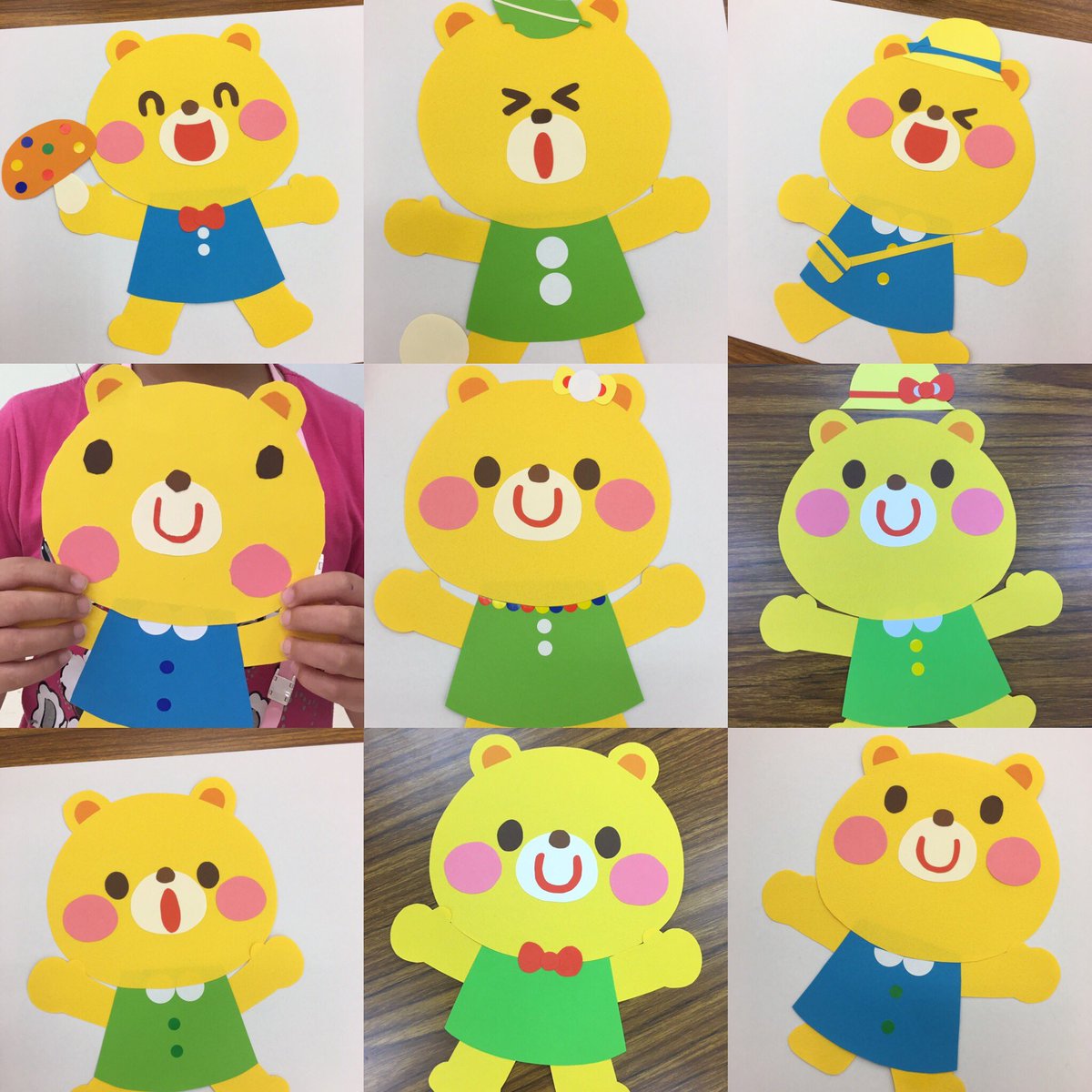 イシグロフミカ 著書 保育のおたすけシリーズ 玄光社 本日のワークショップ無事終了しました ご参加くださった皆さま ありがとうございました O O おかげさまで各回とも満員で開催させていただくことができました 写真は参加者さんたちの作品の一部
