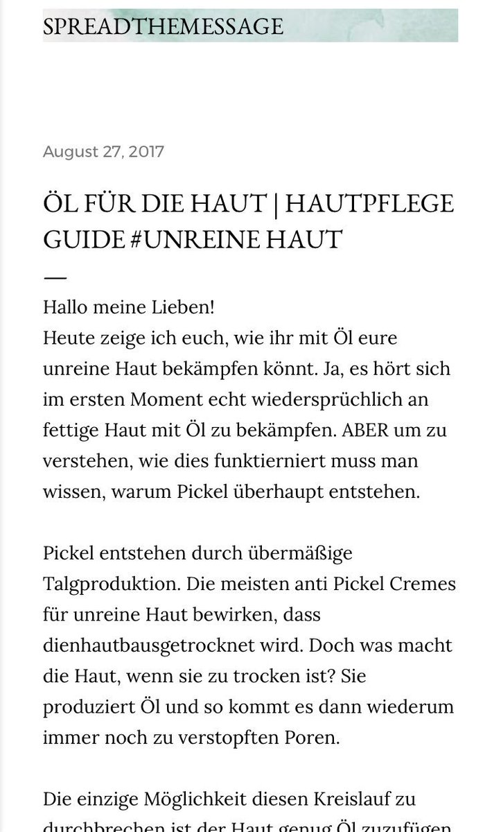 useyourvoiceSTM's tweet photo. NEW BLOGPOST |
https://t.co/sdaUjsoA1R
 #skincare #unreinehaut #badskin #oilmethod #zerowaste #vegan #blogger #blogger_de https://t.co/tDUjRCVz7d