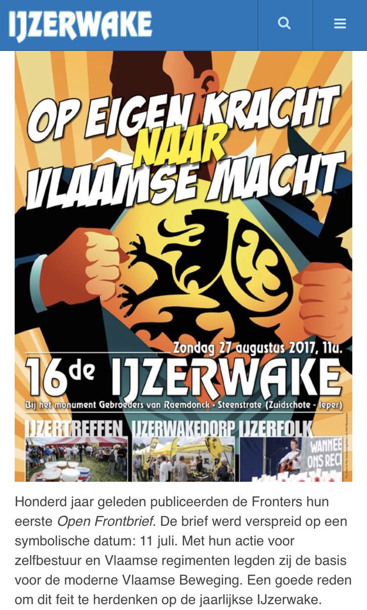 vvbkortrijk's tweet photo. Een fijne #IJzerwake ! #Steenstrate #vtmnieuws #vrtnieuws #terzaketv #7dag https://t.co/o6MgAEj9wE