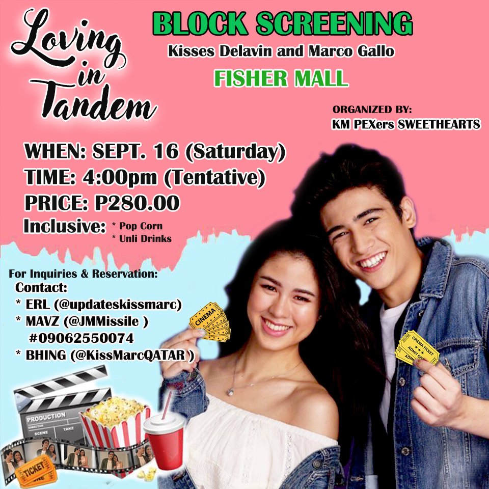 ErlynAbbas's tweet photo. KissMarc BLOCK SCREENING!!. 

Manila
Cebu
Iligan
Iloilo

DM na po sa kanila

KISSMARC LITPagibigTOUR https://t.co/L6h2MDEQNo