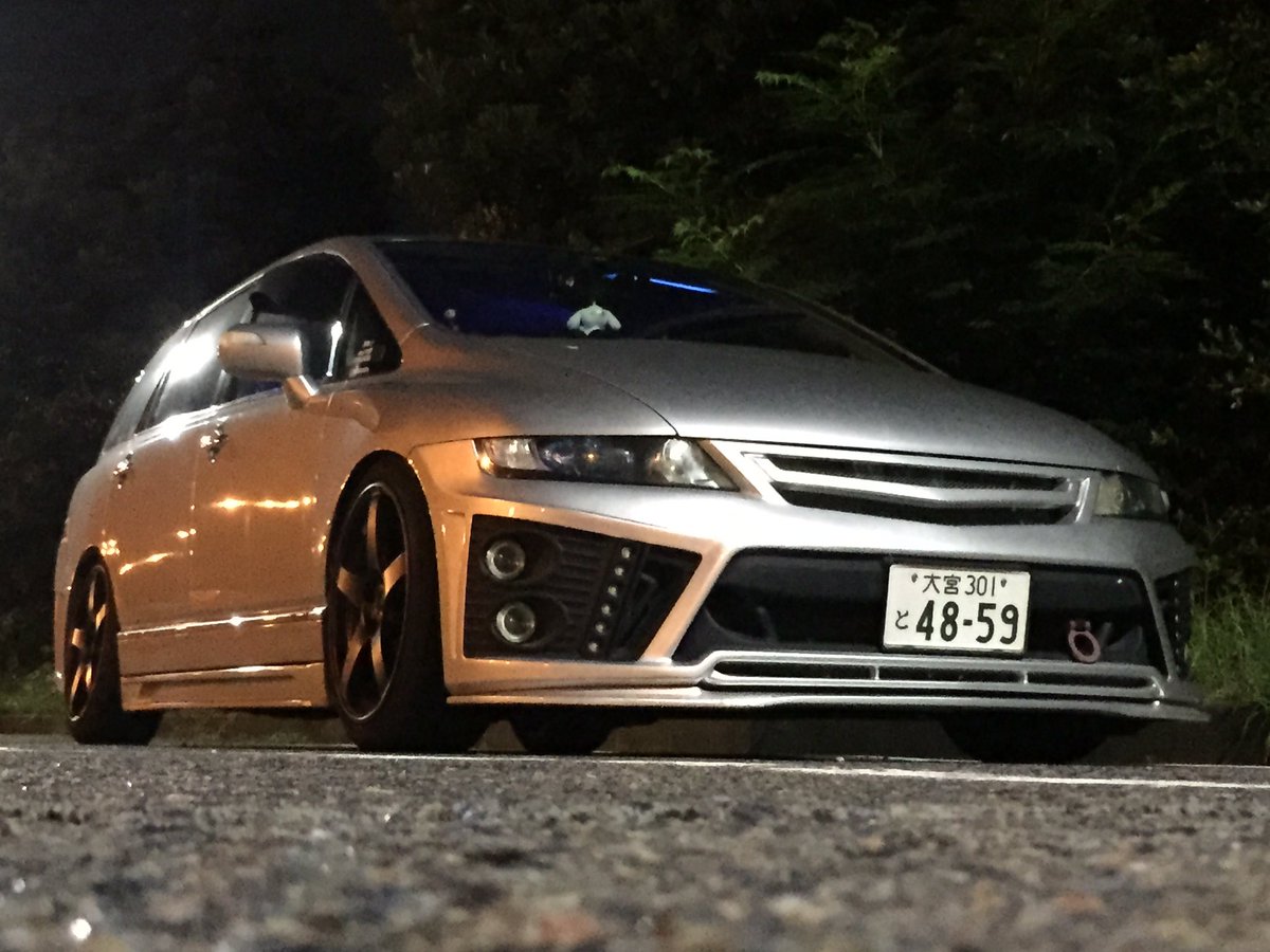 へいしょー Rb2 下道おとうさん スポーツコンピュータ 毒キノコ ワンオフ直管 エンドレスブレーキ レーシングプラグなどに交換して速いオデッセイを目指してます 車高調 を新調してから1ヵ月ほど車高調整して現在の高さに落ち着きました