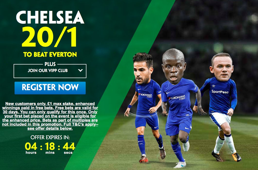 footballtips's tweet photo. 🔵CHELSEA PRICE BOOST🔵

20/1 to beat Everton... ▶️ https://t.co/xPwYYXjzz9 

Bet £1, get £20!! 

💷⚽📺🏆 #afc #stkars https://t.co/TkiAYAavFa
