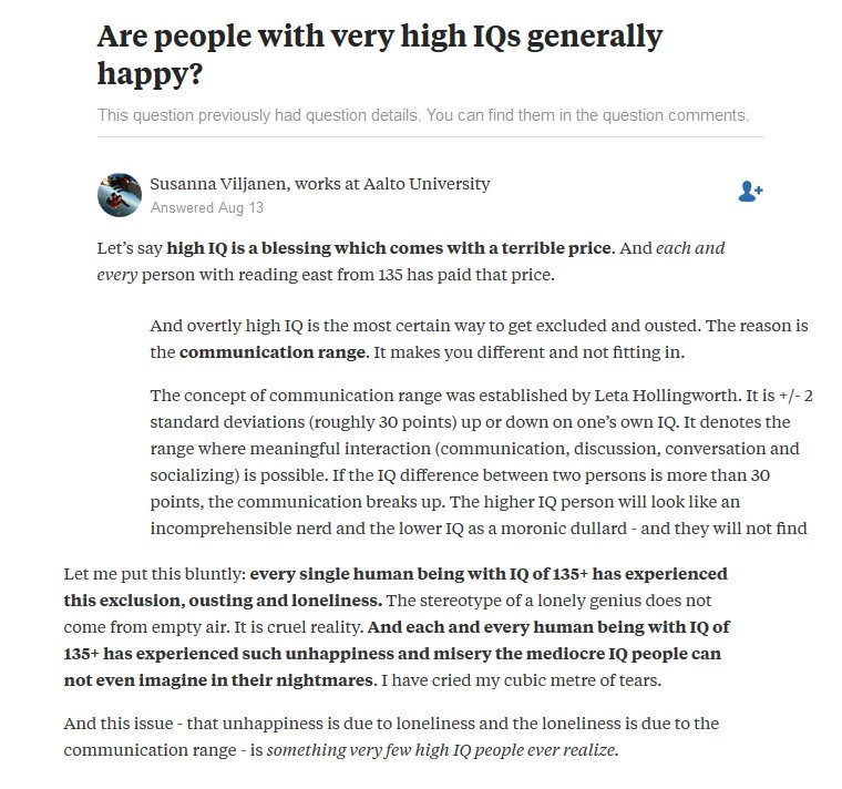 Who has the highest recorded IQ of all time? - Quora
