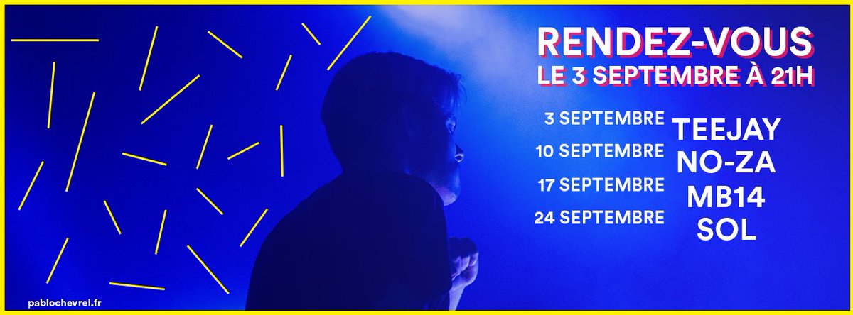 SummerRadioFr's tweet photo. Dès le 3 septembre, Pablo Chevrel arrive sur #summerradio avec comme invité Teejay, rendez vous à 21 h https://t.co/0glQ7nGL4p