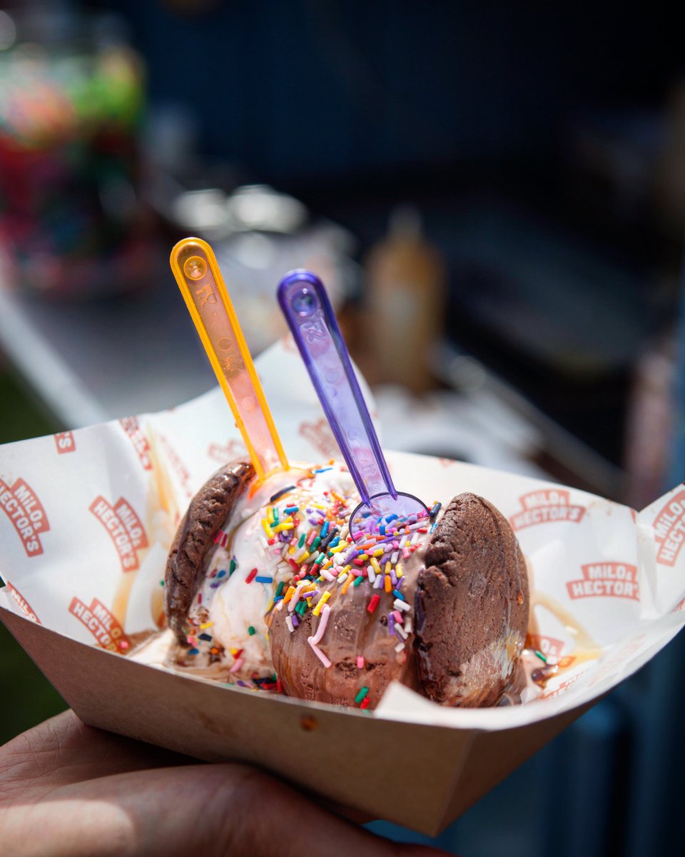 Ice cream sandwich <a href="/miloandhectors/">Milo & Hector's</a> <a href="/thebigfeastival/">Big Feastival</a> #icecream #icecreamsandwich