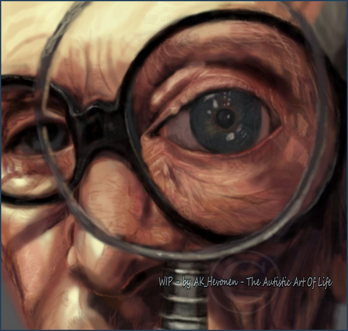 AK_Hevonen's tweet photo. #eyes of #petercushing #painting #Digital #calmsme #WIP #christopherLee https://t.co/yw9jyow5hB