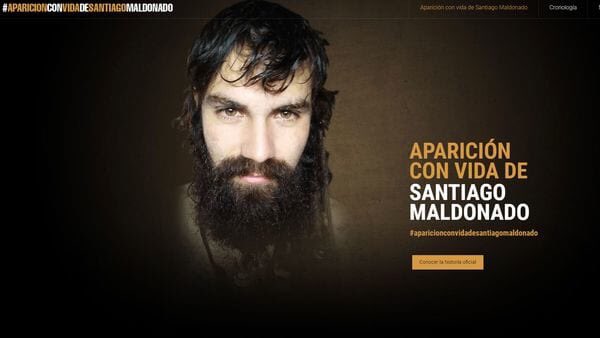 ¿Dónde está Santiago Maldonado? #AparicionConVidaDeSantiagoMaldonado