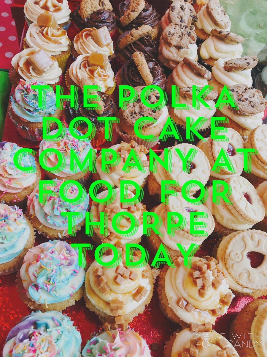polkadotbakery1's tweet photo. Hoping for a great trading day @FoodforThorpe. A beautiful day. #foodfestival #cupcakes #essexbaker https://t.co/mFaCqvPrAX