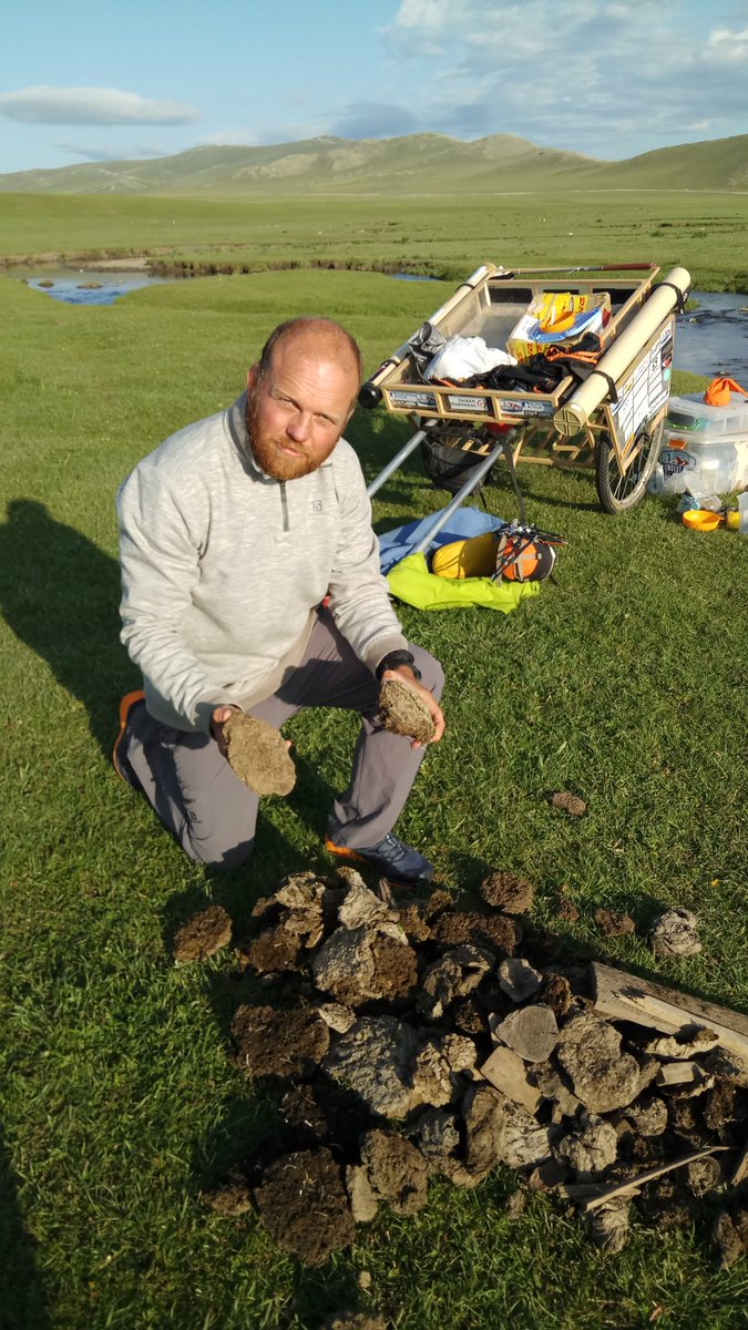 TheLongestHole's tweet photo. Just when you thought the day was done, sent out to collect cow pooh for the evening fire...a caddy's job is neither glamorous or ever done! https://t.co/JYmOurwhcf
