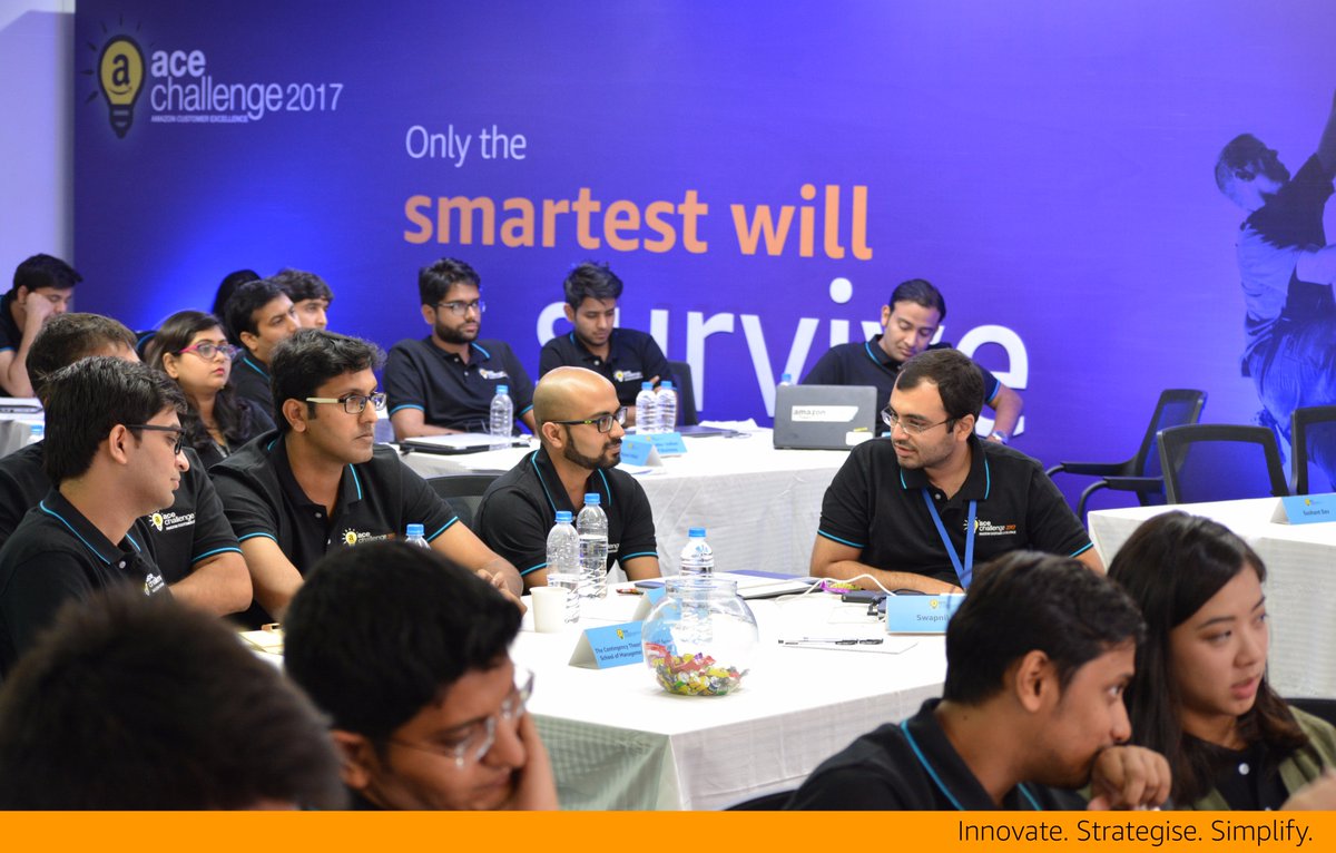 #ACEChallenge2017 is live at #Amazon where the brightest mind comes together to revolutionise e-commerce for the future. #BSchoolChallenge