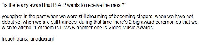 yoonjinghans's tweet photo. [VIU HongKong Interview] 
"is there any award that B.A.P wants to receive the most?"

Youngjae: https://t.co/tknVSQ1hQi