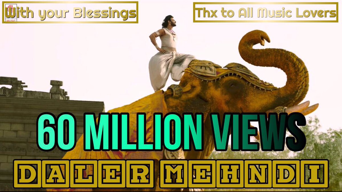 dalermehndi's tweet photo. Congratulations @mmkeeravaani sir & all my fans. #Baahubali2
#Dailydaler #Rabrakha https://t.co/XJ1KovJvJV