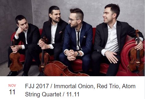 jan_czapski's tweet photo. #FestiwalJazzJantar już 11. listopada w Gdańsku!
Zagrają #ImmortalOnion, #RedTrio i #AtomStringQuartet !!! 👍😀😃
#Żak
https://t.co/n9VpBAAWQH https://t.co/q39kq0YiDO