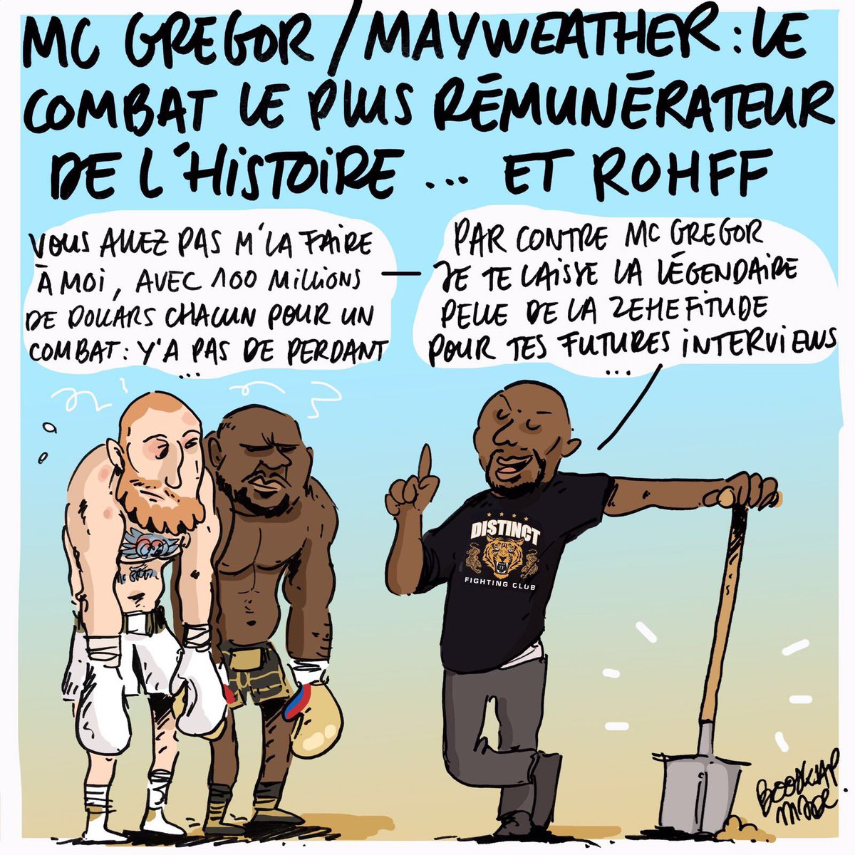booska_p's tweet photo. 🥊 #MayweatherVMcGregor , C'est Rohff qui a le dernier mot ! ☝️ #booskapress

✏️ Max Masgrau https://t.co/EEU7vcnEGp