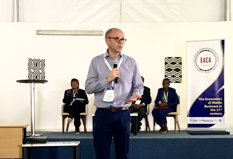 TowardsANewSJC's tweet photo. Vice Chancellor @ccpcotton from @Uni_Rwanda tells the #EACA2017 delegates to work with love and justice in #media, #journalism & teaching https://t.co/egSwwZd5DU