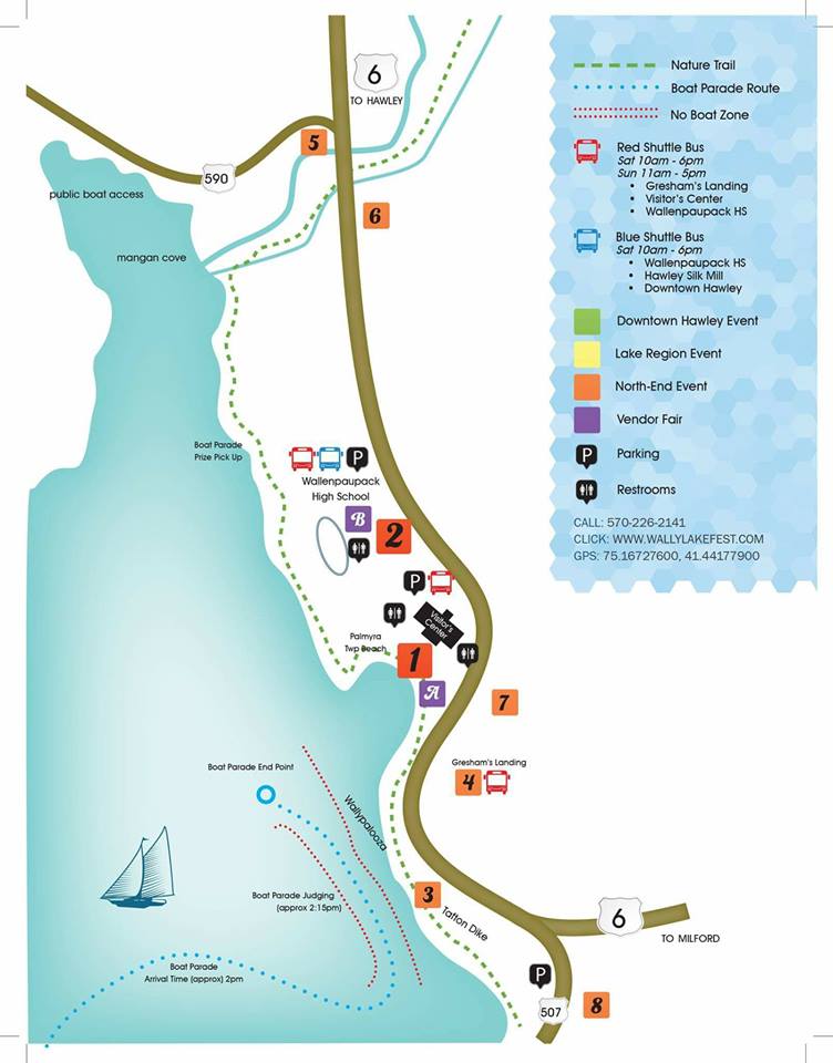 Free Shuttle bus schedule for today! 11am to 5pm #wallylakefest