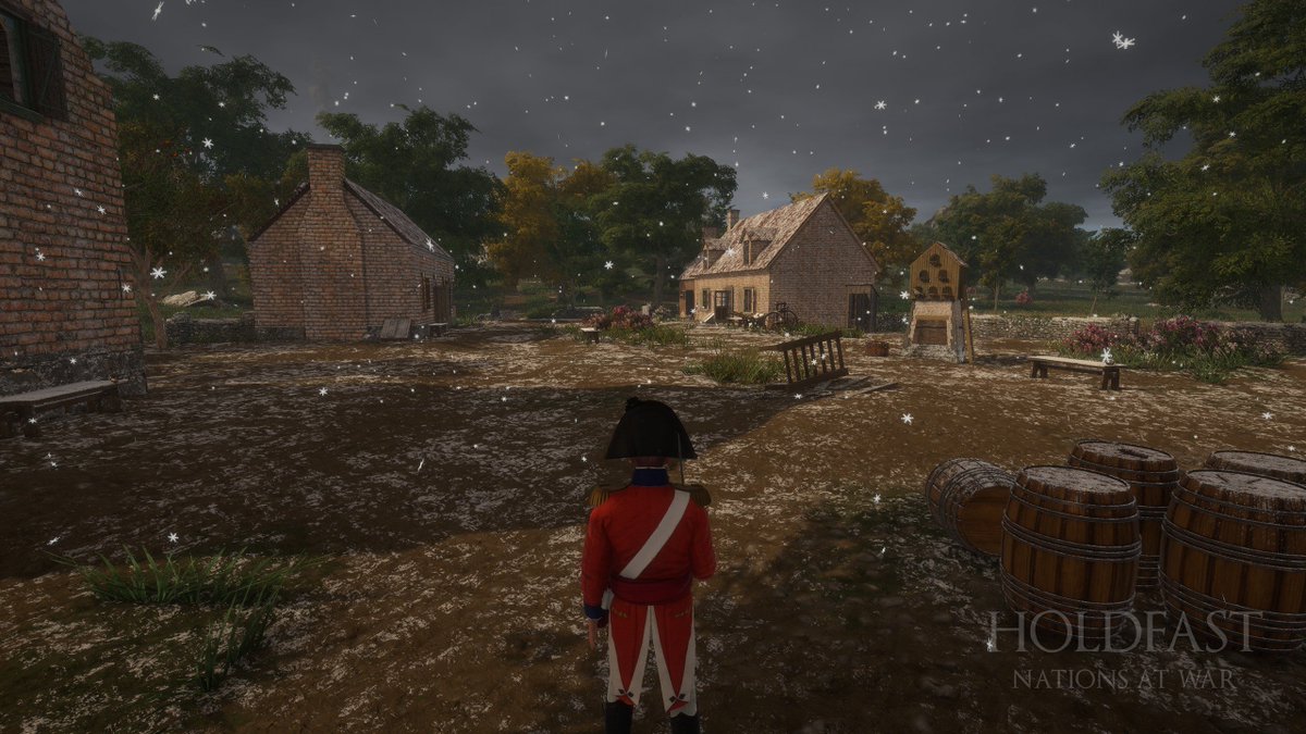 holdfastgame's tweet photo. Dynamic Weather! The weather transitions from clear skies to rain, storm, snow and fog in Holdfast: NaW. See you in-game on September. https://t.co/JtwQBWpKQe