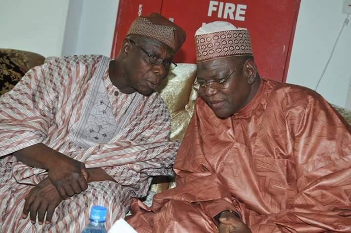 Dr Sule Lamido with Formal President Chief Olusegun obasanjo. #SULELAMIDO2019 #grassrootsEmpowerment