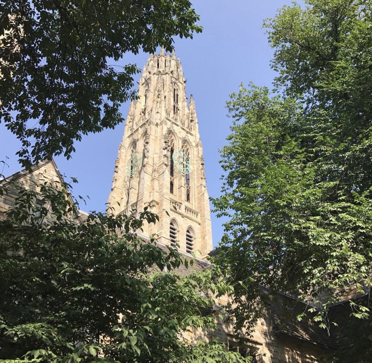 We made it. Exploring the campus together
