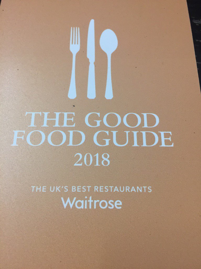 BryanWWebb's tweet photo. So please to have retained our score of 6 in the @GoodFoodGuideUK for 30 years, 15 at Tyddyn Llan #notbadfortaff https://t.co/lE07j6Gs6B