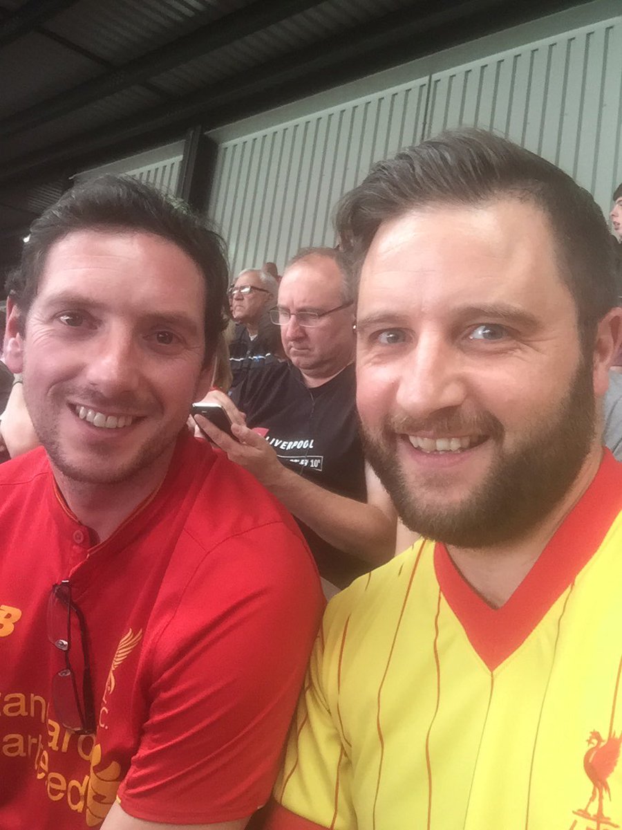 alloydy43's tweet photo. @llyrmorris enjoying the bank holiday footie!! #YNWA #LFC #greatfirsthalf same again 2nd half redmen ๐๐ช๐ป๐๐ป https://t.co/CZoBuSHjdX