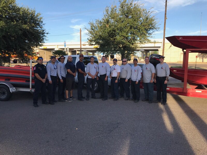 CityofMcAllen's tweet photo. Our #McAllen FD has deployed a team to help with emergency 🚨 medical services &amp; swift water rescue. They're headed to Victoria. #TexasStrong https://t.co/S38I54D2Nq