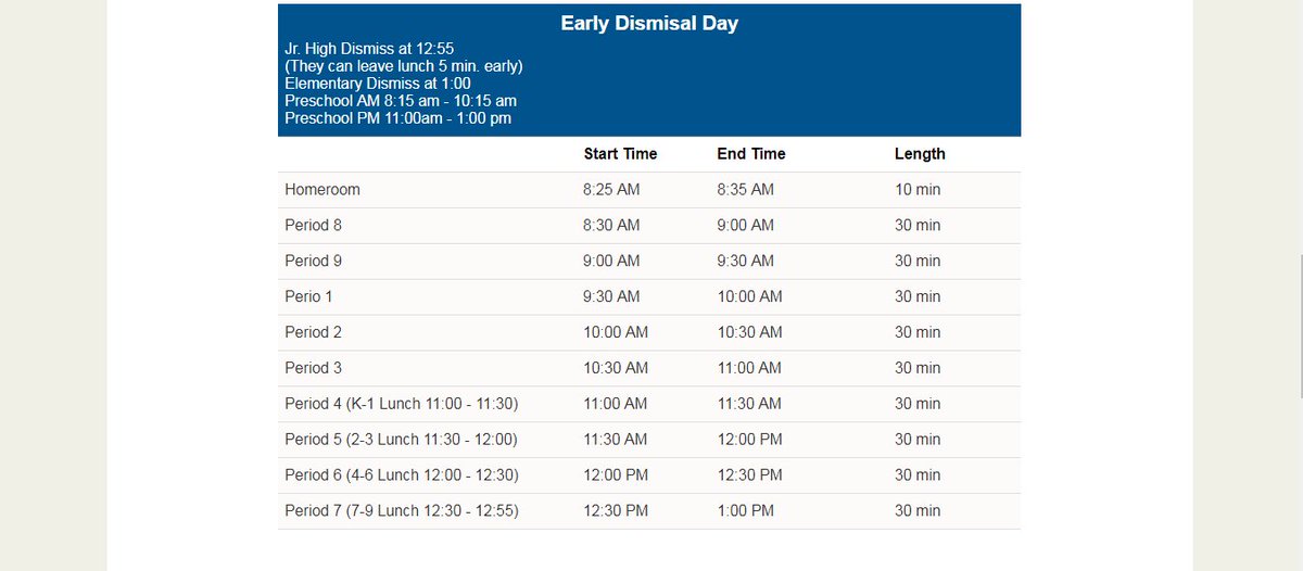 Hello! Don't Forget! School Starts on Thursday, September 7th at 8:15am! Early Dismissal Schedule! 😀❤️ #opsedu