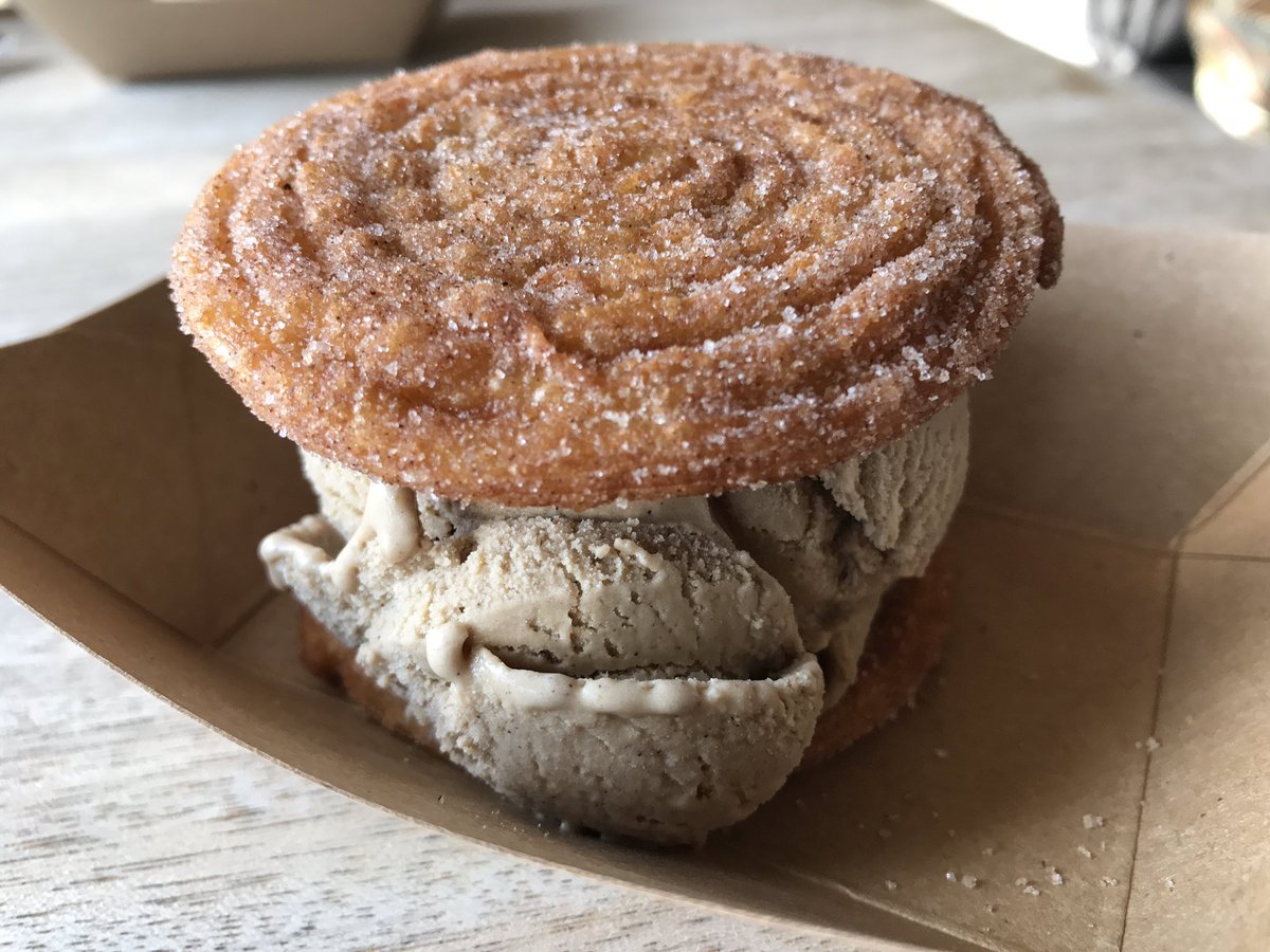 OutsideOfficeCo's tweet photo. Best creation ever!!! I could eat the churro disks for days! Have you tried one? #ChurroBorough #SilverLake #Foodie https://t.co/rVRyIgZVAK