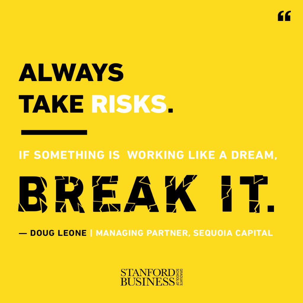 StanfordGSB's tweet photo. Watch Doug Leone talk about risk-taking, success and what his team looks for in an entrepreneur: https://t.co/IgmaJwq1z5 https://t.co/nUbeNj10Tx
